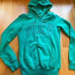 Green Nike hoodie for women